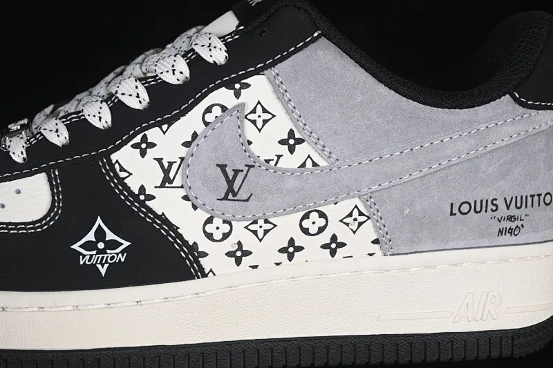All categories Nk Air Force 1 Air Force series Nk Air Force 1 Low Air Force low-top Nike Air Force 1'07 Low black and white gray color Air Force 1 low-top casual sneakers KG6699-F28